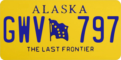 AK license plate GWV797