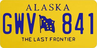 AK license plate GWV841