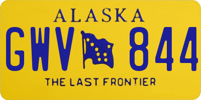 AK license plate GWV844