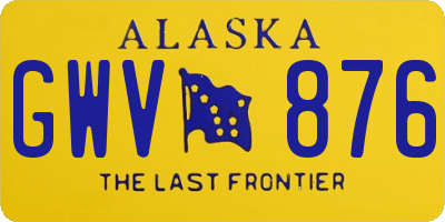 AK license plate GWV876