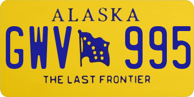 AK license plate GWV995