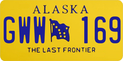 AK license plate GWW169