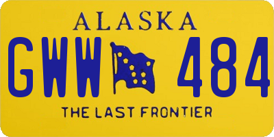 AK license plate GWW484