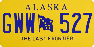 AK license plate GWW527