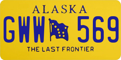 AK license plate GWW569