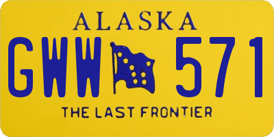 AK license plate GWW571