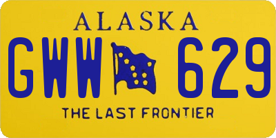 AK license plate GWW629