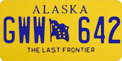 AK license plate GWW642