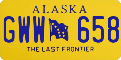 AK license plate GWW658