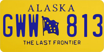 AK license plate GWW813