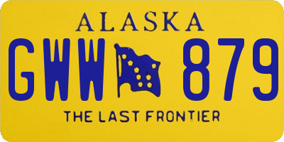 AK license plate GWW879
