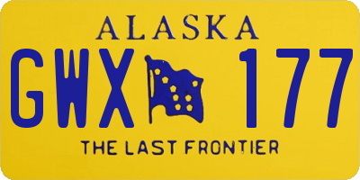 AK license plate GWX177