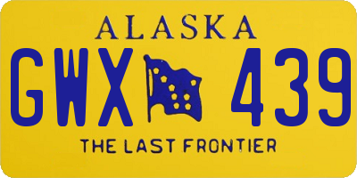 AK license plate GWX439