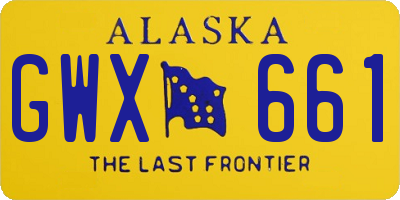 AK license plate GWX661