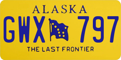 AK license plate GWX797