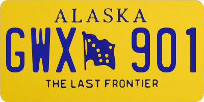 AK license plate GWX901