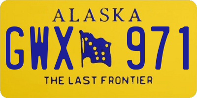 AK license plate GWX971