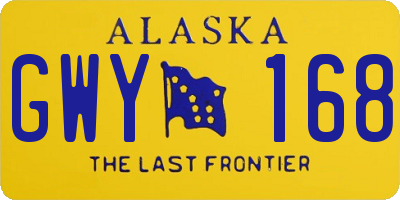 AK license plate GWY168