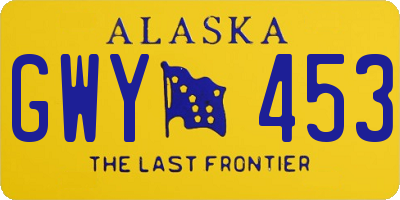 AK license plate GWY453