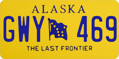 AK license plate GWY469