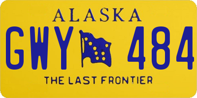 AK license plate GWY484