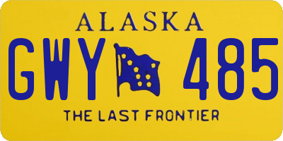 AK license plate GWY485