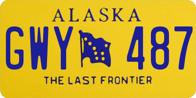 AK license plate GWY487