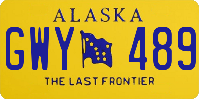 AK license plate GWY489