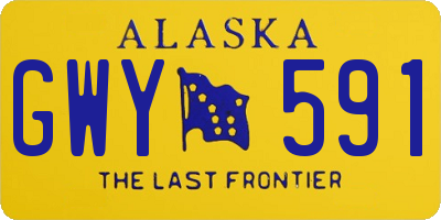 AK license plate GWY591