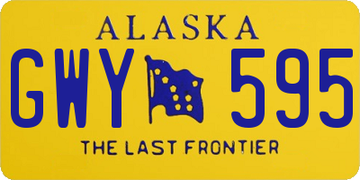 AK license plate GWY595