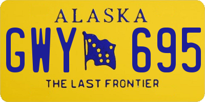 AK license plate GWY695