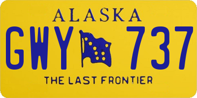 AK license plate GWY737