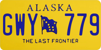 AK license plate GWY779