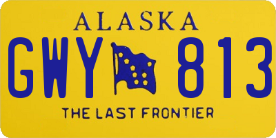 AK license plate GWY813