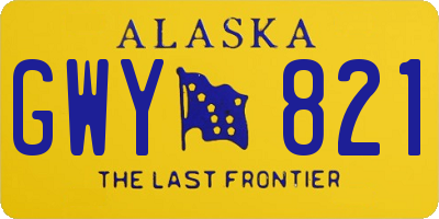 AK license plate GWY821