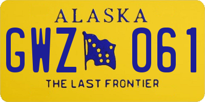 AK license plate GWZ061