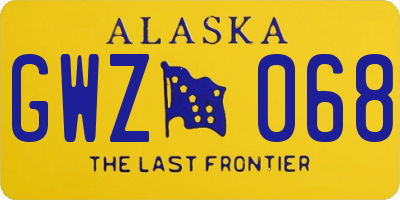 AK license plate GWZ068