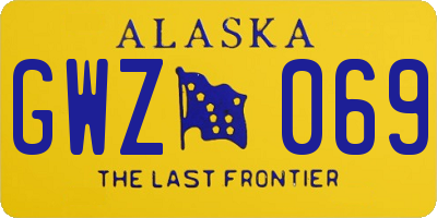 AK license plate GWZ069