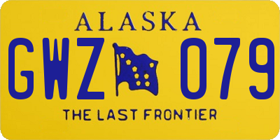 AK license plate GWZ079