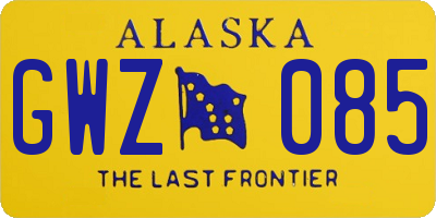 AK license plate GWZ085