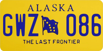 AK license plate GWZ086
