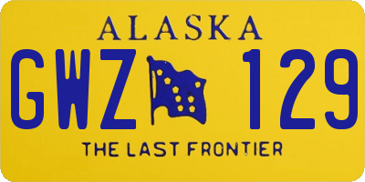 AK license plate GWZ129