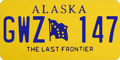 AK license plate GWZ147