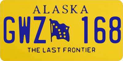 AK license plate GWZ168