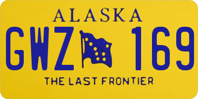 AK license plate GWZ169