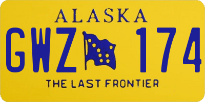 AK license plate GWZ174