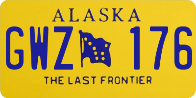 AK license plate GWZ176