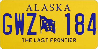 AK license plate GWZ184