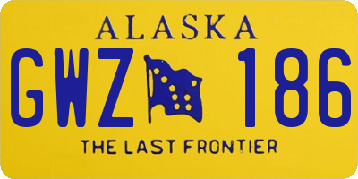 AK license plate GWZ186