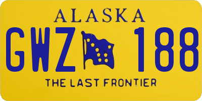 AK license plate GWZ188